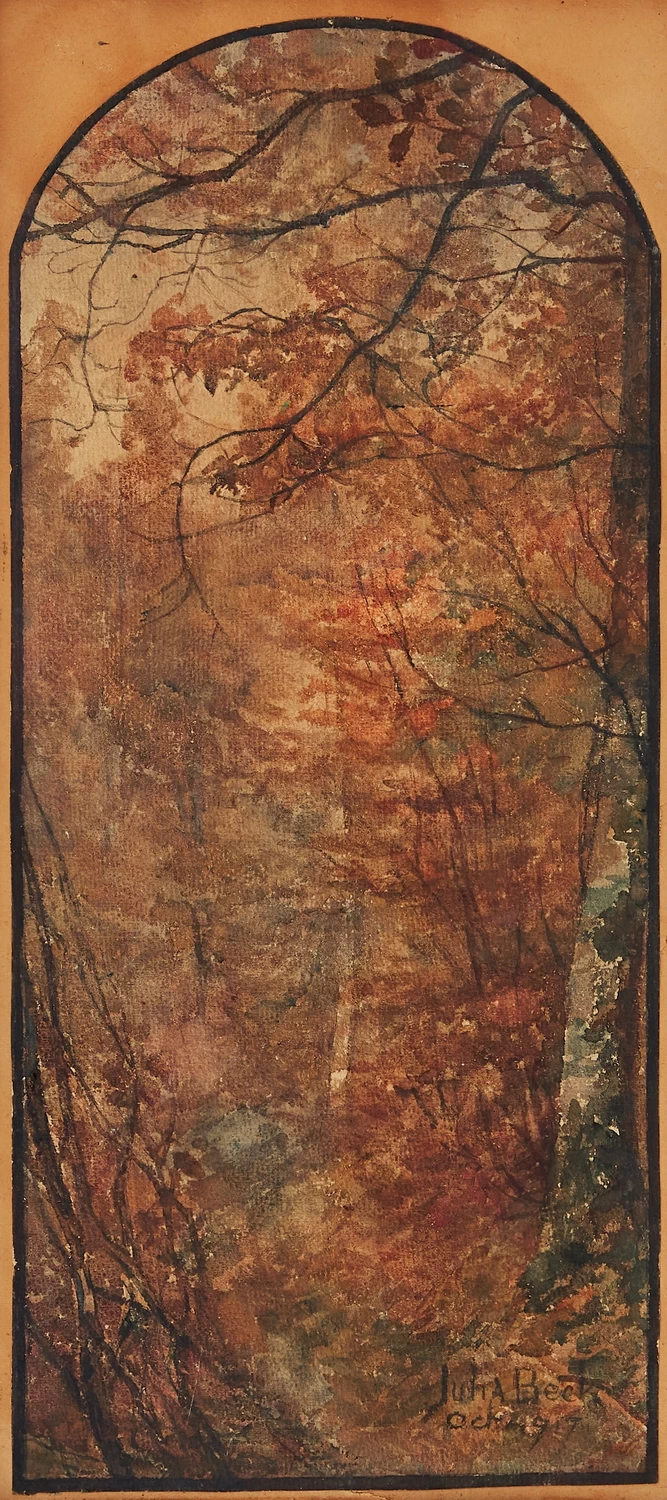 Foresta nei colori autunnali, ottobre 1917
